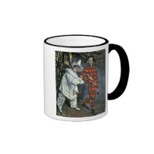 Pierrot and Harlequin , 1888 Coffee Mugs