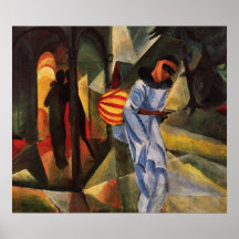 Pierrot by August Macke Print