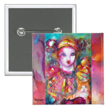 Pierrot Pinback Buttons