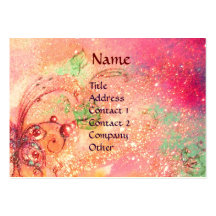 PIERROT WITH CAT / MAGIC BUTTERFLY PLANT BUSINESS CARD TEMPLATE