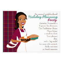 Pies and Plaid Custom Invite