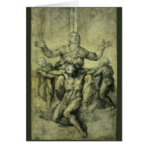 Pietà for Vittoria Colonna by Michelangelo Greeting Cards