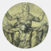Pietà for Vittoria Colonna by Michelangelo Sticker