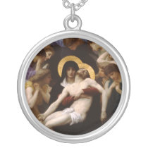 pieta Jesus Christ and Virgin Mary Custom Necklace