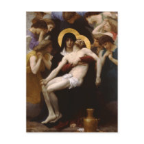 pieta Jesus Christ and Virgin Mary Postcard