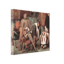 Pieter Bruegel - Cripples Stretched Canvas Print