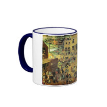 Pieter Bruegel's "Children’s Games" - 1560 Coffee Mugs