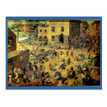Pieter Bruegel's "Children’s Games" - 1560 Post Cards