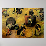 Pieter Bruegel's "Children’s Games" (Detail) 1560 Print