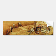 Pieter Bruegel's The Harvesters (1565) Bumper Stickers