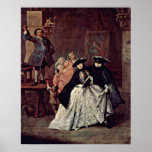 Pieter de Hooch - breastfeeding mother and maid posters