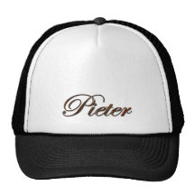 PIETER Name Branded Personalised Gift Hat