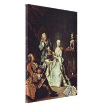 Pietro Longhi - The geography lesson Gallery Wrapped Canvas