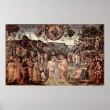 Pietro Perugino - Baptism of Christ Print