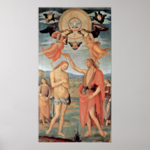 Pietro Perugino - Baptism of Christ Print