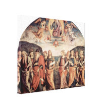 Pietro Perugino - God the Father with Prophet Stretched Canvas Prints