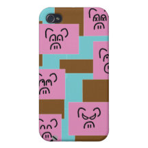 Pig Blocks iPhone 4/4S Cover