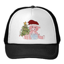 Pig & Christmas Tree Hats