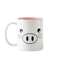 Pig Face Mug mugs