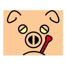 pig fever. postcards