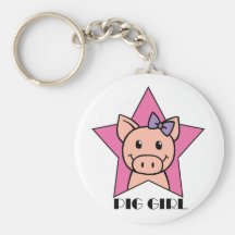 Pig Girl Key Chain