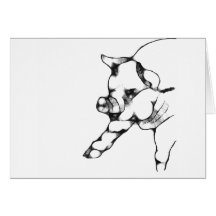 pig greeting card