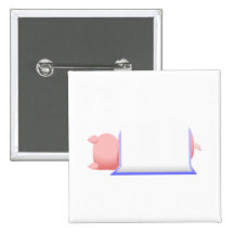 Pig In A Blue Blanket Pins