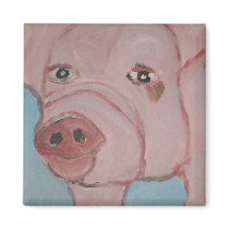 pig it fridge magnet
