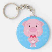 Pig Keychain