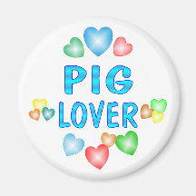 PIG LOVER REFRIGERATOR MAGNETS