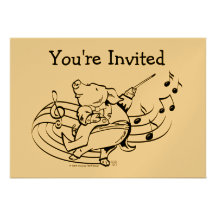 Pig Maestro, You're Invited Card