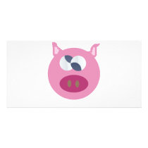 Pig Personalized Photo Card