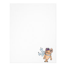 pig pilot cartoon letterhead