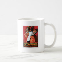 Pig Pork Ham Le Lyonnais Vintage Food Ad Art Mugs