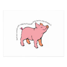 pig postcard