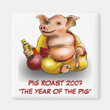 PIG ROAST 2007 MAGNET
