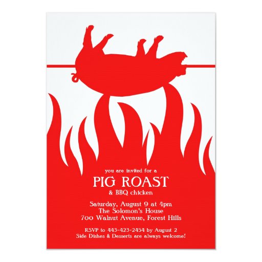 pig roast invitation template