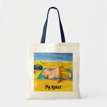 Pig Roast Beach Bag