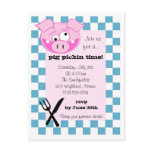 Pig Roast Invitation Postcards