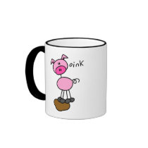 Pig Says Oink T-shirts and Gifts Coffee Mugs