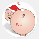 pig season's eatings, To: From: Sticker