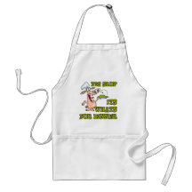 pig slop its whats for dinner funny cook cartoon aprons
