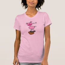 Pig Stick Figure Farm Animal Shirt