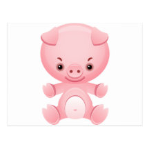 Pig T-shirt Post Card