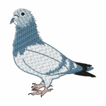 Pigeon Embroidery Art Design