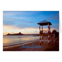 Pigeon Island and Tower St Lucia Card
