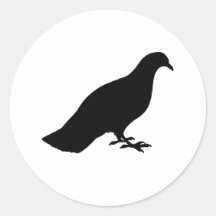 Pigeon Round Stickers