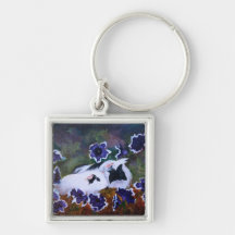 Piggies In the Garden Key Chains