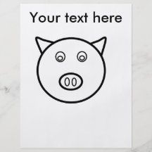 Piggy face flyer