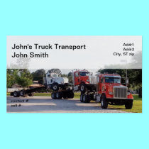 Piggybacking new truck chassis business cards